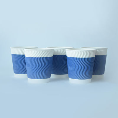 22oz 630cc Ripple Wall Paper Cup For Juice PE покрытый экологически чистым