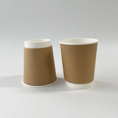 Настройка логотипа Kraft Paper Ice Cream Cups 16OZ PLA Покрытые двойной стеной бумажные чашки