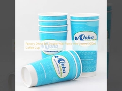 Фабричная прямая 8 унций двойная стена Пластиковый без покрытия 300 мл чашки для кофе